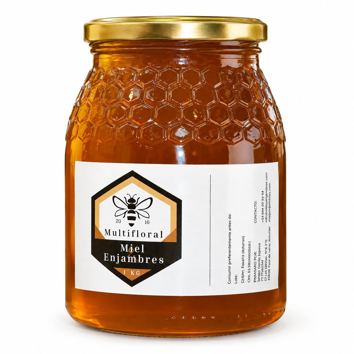 Miel multifloral de Asturias 1 kg – cosecha 2026